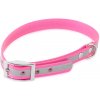 Firedog BioThane obojok Basic Reflect 19 mm 30-38 cm ružový