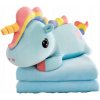 Plyšová Hračka 3v1: Veľký JEDNOROŽEC - vankúš, deka a plyšová hračka UNICORN