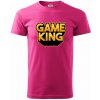 Game king - nápis veľký - Klasické pánske tričko - 2XL ( Purpurová )