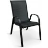TEXIM RAMADA záhradná stohovateľná stolička čierna