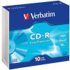 VERBATIM CD-R 700MB, 52x, slim case 10 ks