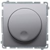 Stmievač tlačidlový/otočný RLC 500VA (SS) nerez metal. SIMON Basic (simon)