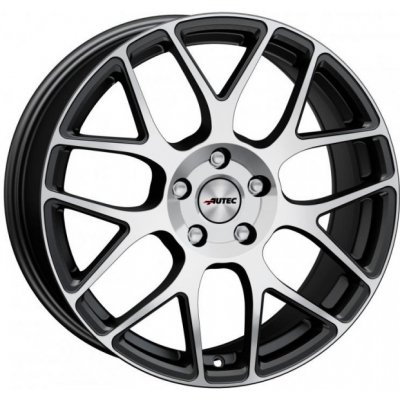 AUTEC Hexano 7,5x17 5x108 ET48 matt black polished