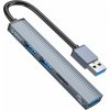ORICO HUB USB-A; 3x USB-A (2x2.0 1x3.1) TF 5 GBPS AH-A12F-GY-BP