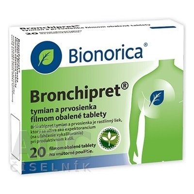 Bronchipret tymian a prvosienka tbl.flm. 20 x 60 mg/160 mg