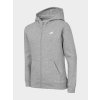 4F HJL22-JBLD001 LIGHT GREY MELANGE Detská mikina EU 122