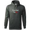 Trust me I´m an Ing. / Ver mi som Ing. - Mikina pánska Cape s kapucňou - 2XL ( Tm. bridlica (šedozelená) )