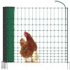 fencee Sieť pre hydinu, výška 112 cm, 50 m, 16 tyčov, zelená edícia, pre elektrický ohradník
