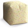 Sablio Taburet Hviezdy, kvety a bodky - 40x40x40 cm