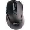 C-TECH Myš WLM-02/Ergonomická/Optická/Pro praváky/1 600 DPI/Bezdrátová USB/Černá