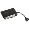 K- LEGRAND elektrická zásuvka Disq´In 1x 230V FR + 1x USB A+C, čierna/čierna