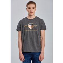 Gant tričko D2. Archive Shield SS T-Shirt šedé
