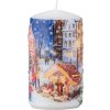 Valec 60x110 mm Betlehem+vianočný strom, sviečka