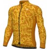 ALÉ Cycling Clothing ALÉ SOLID Ride, Yellow Veľkosť: XL Pánsky zateplený dres s dlhým rukávom