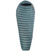WARMPEACE SCALE 200 180 cm foggy blue/black výška osoby do 180 cm - levý zip; Modrá spacák