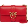 Pinko kožená kabelka 100053 A0F1 100053.A0F1 červená