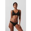 PLAVKY KARL LAGERFELD KARL DNA SHINY RIB BANDEAU BLACK