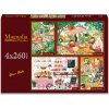 Magnolia puzzle záhradná mozaika, kempovanie, pekáreň a vidiecka kuchyňa 4×260 dielikov