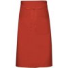 Link Kitchen Wear Kuchárska zástera s vreckom X970T Terracotta -ca. Pantone 4840 100 x 70 cm