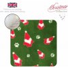 DRYBED Premium Vet Bed XMAS Vianočný škriatok zelený 150 x 100 cm