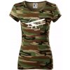 Still Plays With Planes - Dámske maskáčové tričko - 2XL ( Hnedý maskáč )