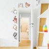 INSPIO Nálepka Samolepky zvieratiek na stenu okolo dverí 90x70 zvieratá, medvede a sovy, okolo dverí sivá, hnedá, plnofarebný motív