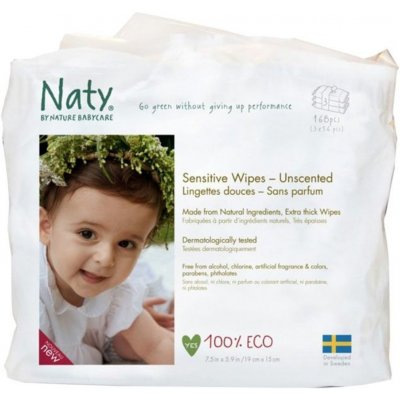 Naty Nature Babycare Obrúsky vlhčené detské 3 x 56 ks