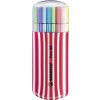 STABILO Pen 68 premium - fixky - 20 Zebrui v tmavo malinovej farbe - 20 rôznych farieb