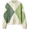 esmara® Dámsky pletený pulóver biela/zelená, XS 32/34 (100396406)