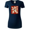 Znak ČSR - Československá republika (1948–1960) - Dámske tričko z organickej bavlny Origin (GOTS) - L ( Tmavomodrá (takmer čierna) )