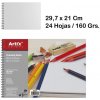 Blok de Dibujo A4/ 160g kroužková vazba / 24 listů -suché techniky