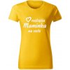 Vtipné tričko maminka nápis Farba: Žltá, Veľkosť: XL