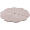 PLUSH NEST PLUSH NEST Plyšová hracia podložka v tvare kvetu 115 × 115 × 5 cm, prémiový menčester, svetlo ružová