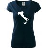 Taliansko obrys - Dámske tričko Pure - XL ( Tmavomodrá (takmer čierna) )