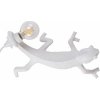 Seletti Stolové svietidlo CHAMELEON GOING DOWN 21 cm, biela, USB zásuvka