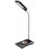 IMMAX LED stolní lampička GAMER RGB/ Qi nabíjení/ RGB/ 250lm/ 5V/2,1A/ USB výstup/ černá 08989L