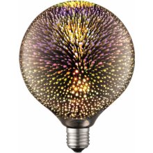 Lucande LED žiarovka E27 Ø 12,5 cm 4W 3D ohňostroj