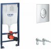 Grohe Rapid SL Predstenový inštalačný set na závesné WC, výška 1,13 m, ovládacie tlačidlo Skate Air, chróm 38721001-GR