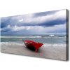 Obraz Canvas Loďka pláž more krajina 100x50 cm