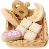 Drevený košík s pekárskymi výrobkami Bread Basket Tender Leaf Toys chlieb a rohlíky