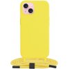 Techsuit obal zo šnúrkou neck strap - iPhone 15 - žltá KF2314147