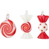 Sklenené ručne vyrobené vianočné ozdoby v súprave 3 ks 6 cm Festive – Bloomingville