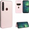 Peňaženkové puzdro na Motorola Moto G8 Plus - Ružová