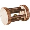 Trixie Drevený valček s rolničkou hračka pre morča, králika 5 x 7 cm