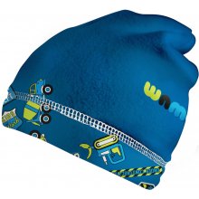 WAMU chlapecká fleecová čepice Bagr modrá