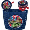 SADA AVENGERS KOŠÍK + ZVONČEK NA RIADIDLÁ PRE DETI BICYKEL, KOLOBEŽKU