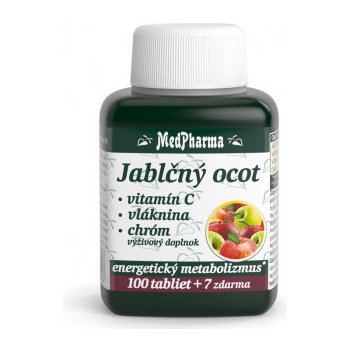 MedPharma jablčný ocot vláknina Vitamín C chróm 107 tabliet