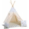 lovel Detský teepee stan Priatelia + podložka, dekoračné vankúšiky
