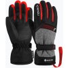 Detské lyžiarske rukavice Reusch Flash Gore-Tex black/black melange/fire red