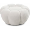 Hector Čalúnený taburet Perugia bouclé biely
